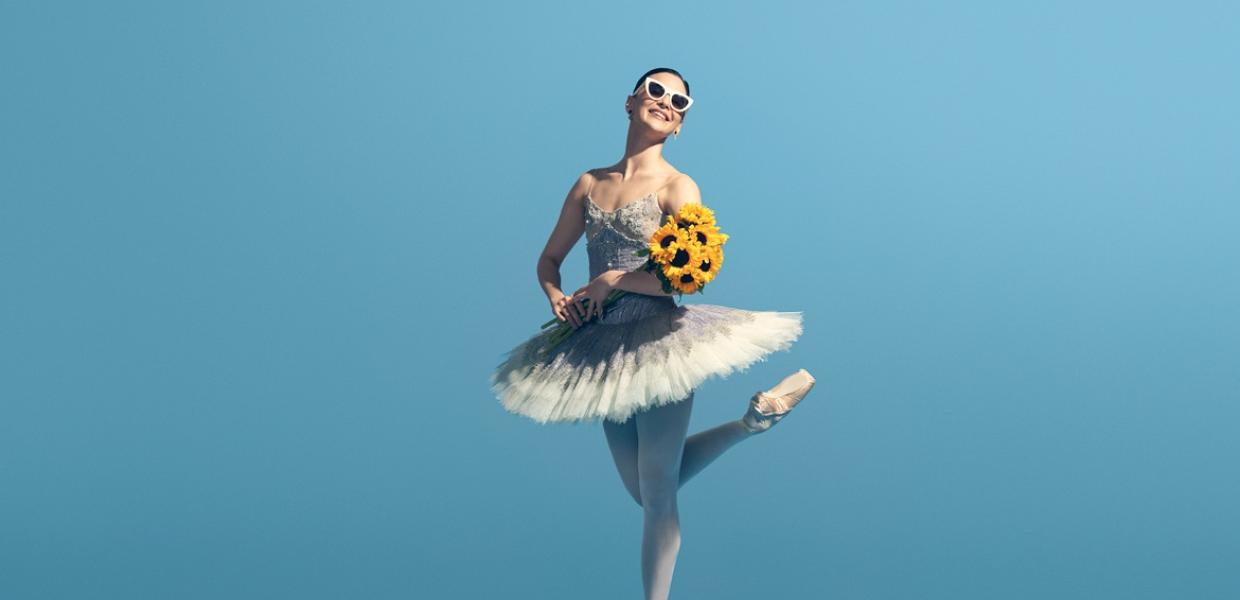 Balletdanser med blomster