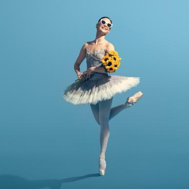 Balletdanser med blomster